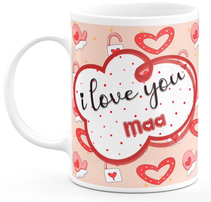 I love my edamommy Mom Mug - Ceramic Coffee Mug, Tea Cup, Flowers - Love  Gifts, Floral Cups - Mom Gifts - Mothers Day