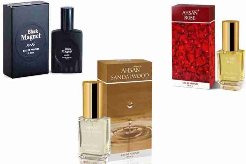 Buy Ahsan BLACK MAGNET 30 ML Sandalwood 30 ml Rose 30ml