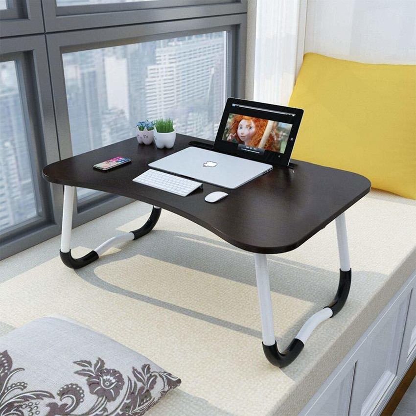 TARKAN Foldable Wooden Mini Lapdesk SofaBed Study Tray Table