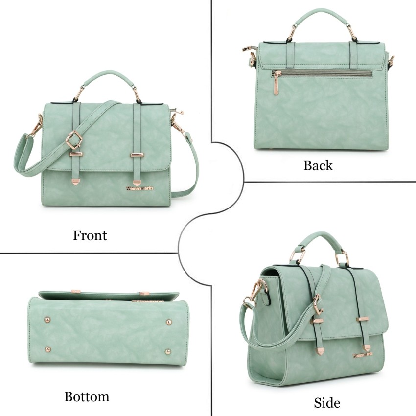 WOMEN MARKS- WOMEN'S-S-LOCK-SLING BAG (LIGHT GREEN) : : Fashion