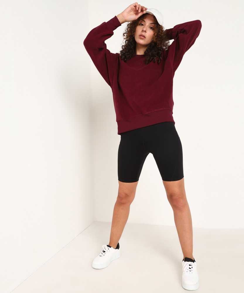 NIKE Full Sleeve Solid Women Sweatshirt - Buy NIKE Full Sleeve