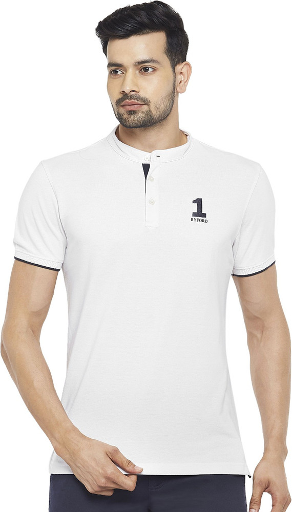 Byford by Pantaloons Solid Men Polo Neck White T Shirt Buy Byford by Pantaloons Solid Men Polo Neck White T Shirt Online at Best Prices in India Flipkart