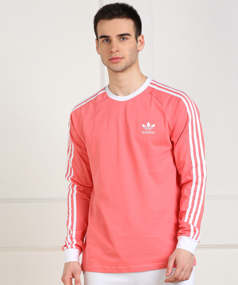 Pink adidas shirt mens store