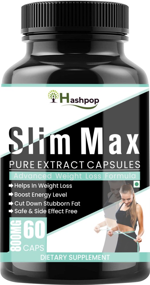 hashpop Slim Maxx Capsules Weight Loss Supplement 100 Natural