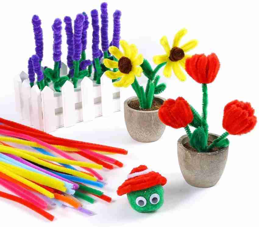 Black Pipecleaners 100 Pack Chenille Stems 30cm Long Pipe Cleaners for  Craft Easy Bend Craft Stems -  Israel