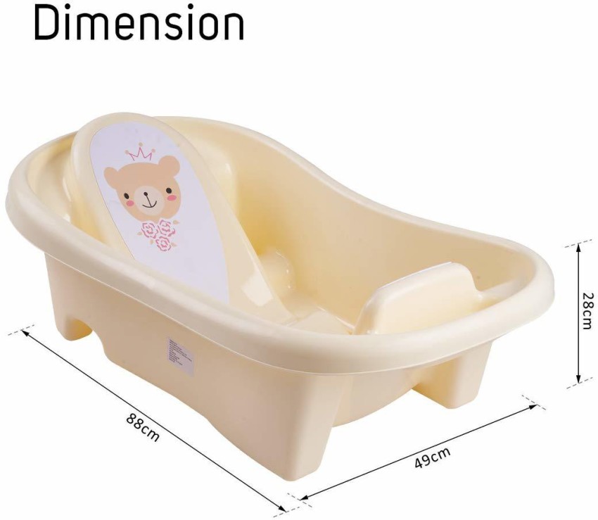 Inflatable Baby Bathtub, Anti- Slip Toddler Tub Portable Newborn Bathtub  with Foldable Shower Basin Travel Tub for 6-36 Months Infants Bathing