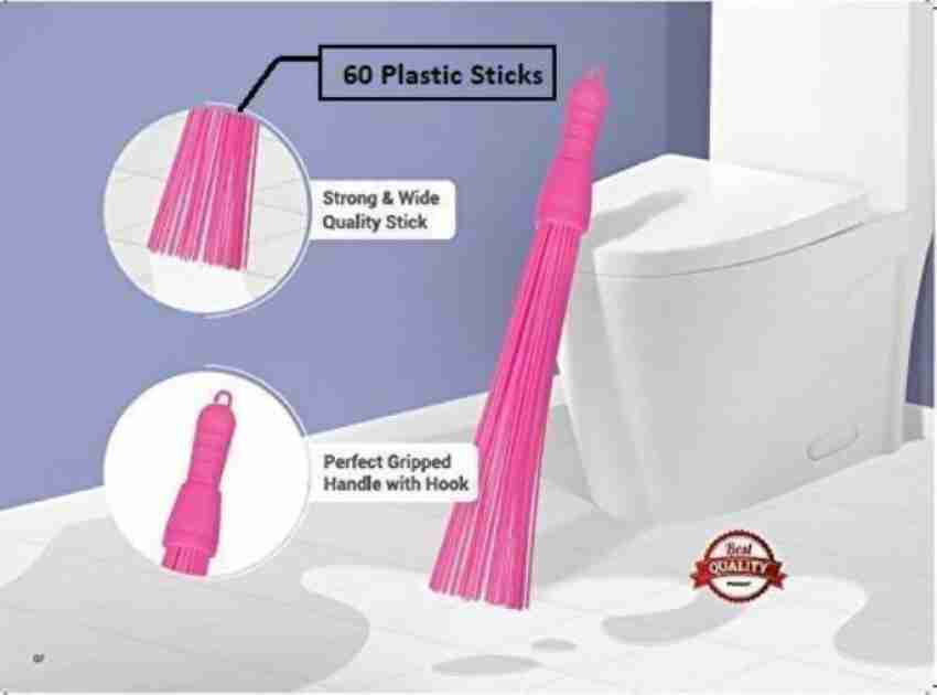 Mohprit Plastic Broom Toilet Brush and Bathroom Scrubber Brush