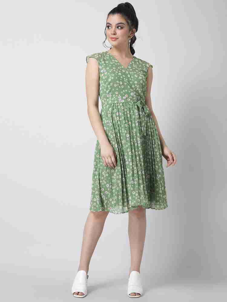 FABALLEY Women Wrap Green Dress Buy FABALLEY Women Wrap Green Dress Online at Best Prices in India Flipkart