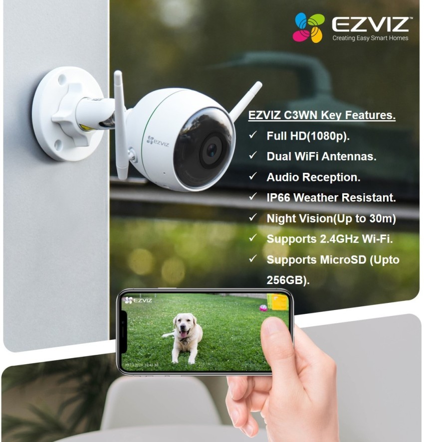EZVIZ 360 Outdoor Auto-Zoom Tracking Security Camera, 3K, 12 Pre-Set dots  Tracking,Waving-Hand Recognition, Color Night Vision, AI-Powered Person 