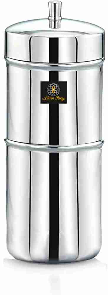 Stainless Steel South Indian Filter Coffee Drip Maker - Diamond