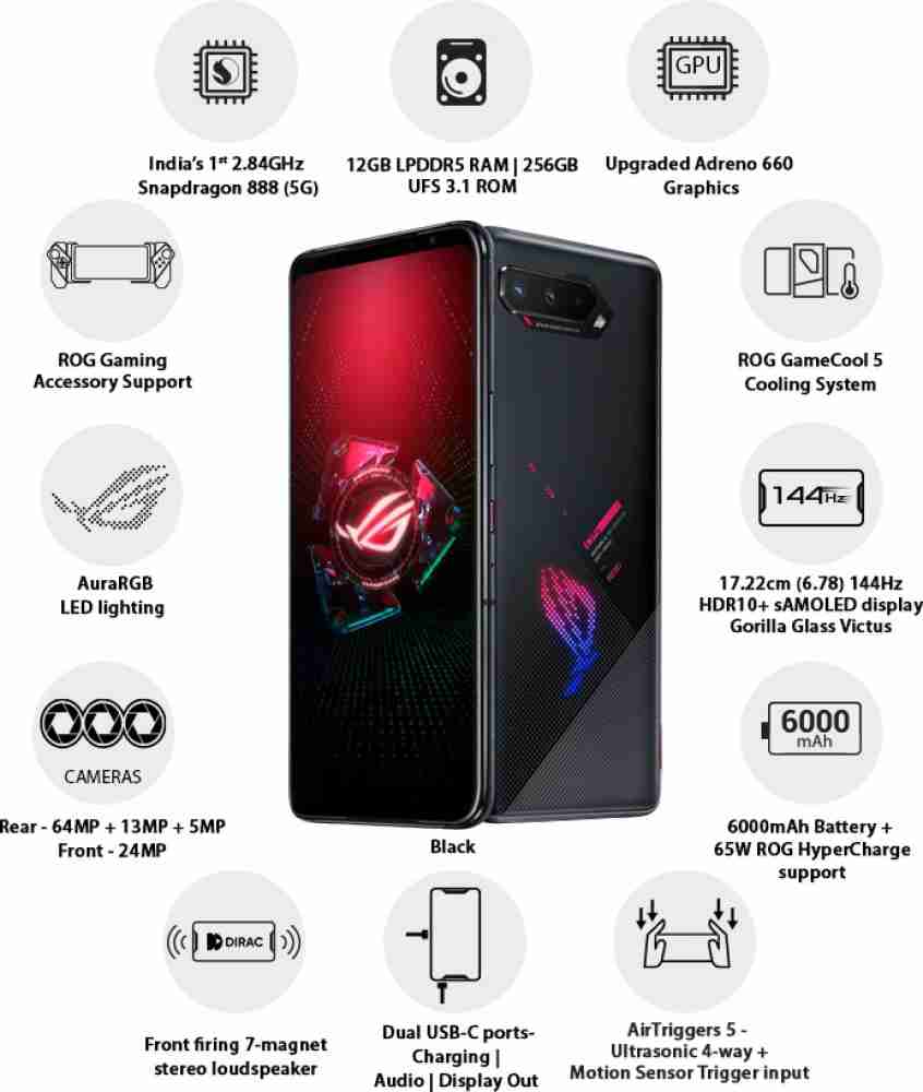 ASUS ROG Phone 5 ( 256 GB Storage, 12 GB RAM ) Online at Best