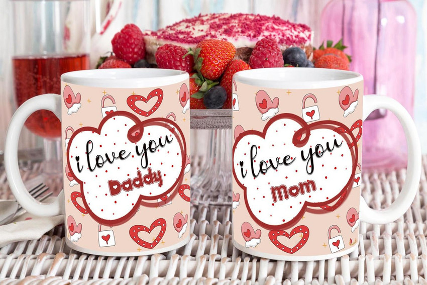 T-shirt Bianca Bambino 'I Love My Mummy & Daddy This Much' - 100% Cotone, Regalo Genitori