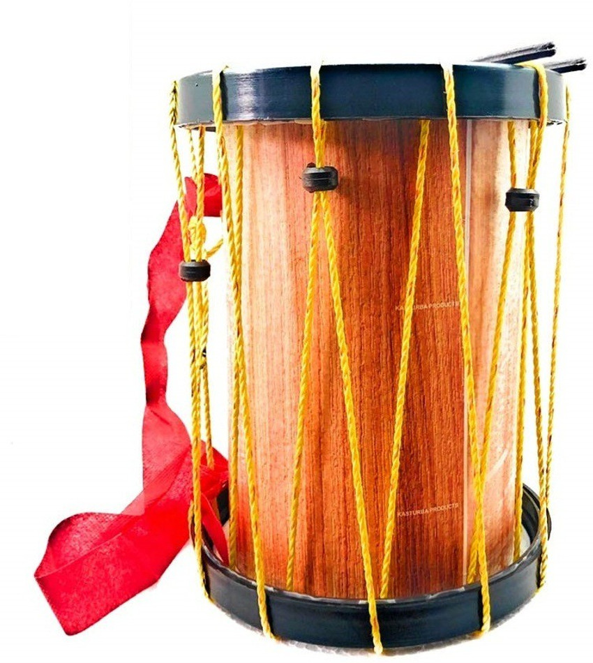 QBIC Toy Chenda for Kids and Decor Perfect Size Chenda Dhol Toy