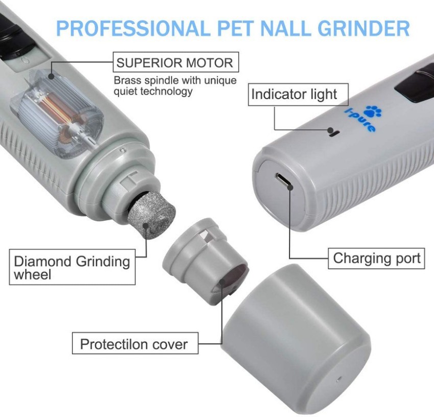 USB Charge Pet Nail Grinder Electric Manicure For Cat Dog Pet Supplies -  Walmart.com