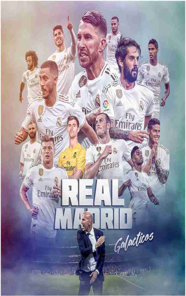 Real Madrid Football Club Wall Poster For Room With Gloss Lamination M34  Paper Print - Sports, Personalities posters in India - Buy art, film,  design, movie, music, nature and educational paintings/wallpapers at