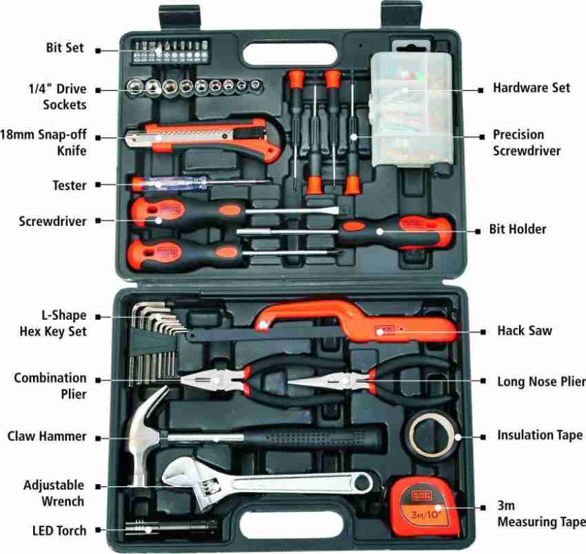 BLACK+DECKER Hand Tool Kit Price in India - Buy BLACK+DECKER Hand