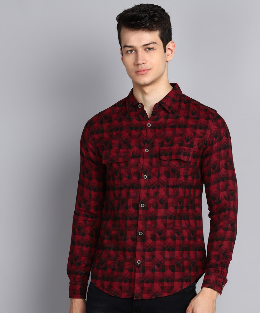 United Colors of Benetton Men Checkered Casual Multicolor Shirt