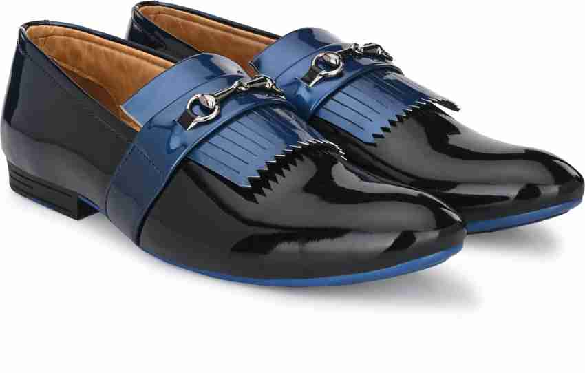 Mens blue cheap leather shoes