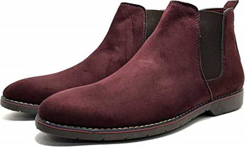 ESHLEY Maroon Chelsea Boots For Men Buy ESHLEY Maroon Chelsea Boots For Men Online at Best Price Shop Online for Footwears in India Flipkart