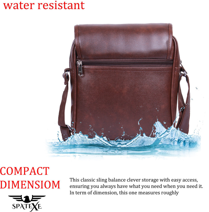 Leatherette sling bag discount