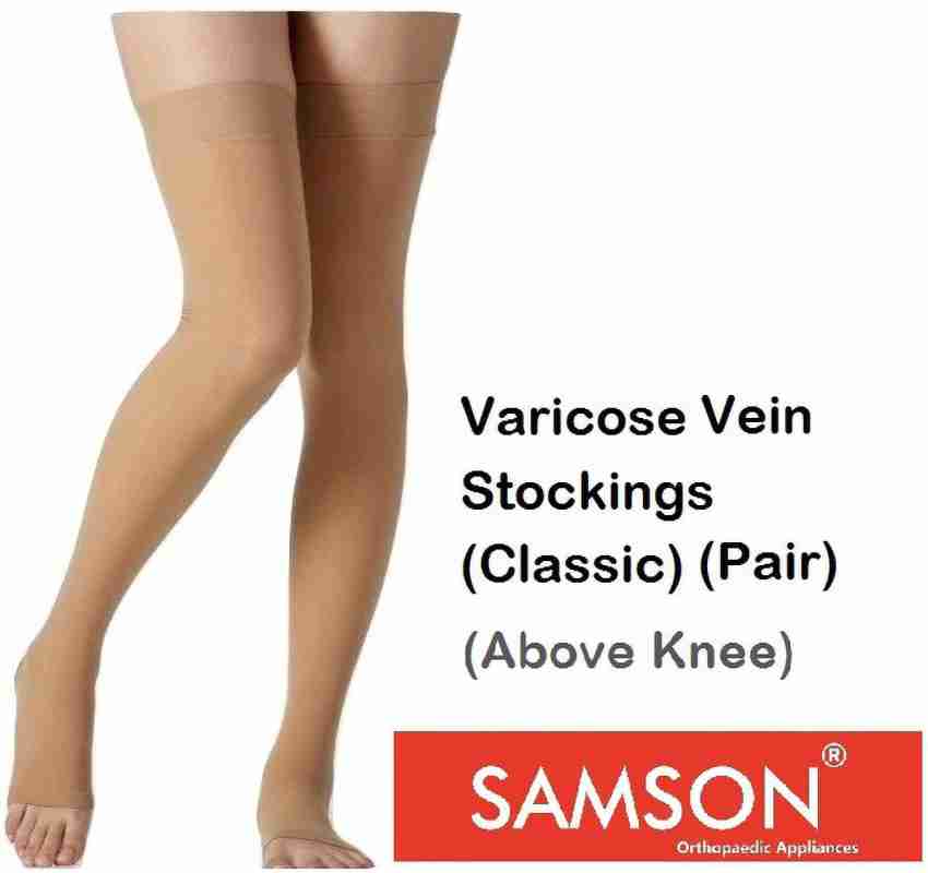 SAMSON Varicose vein Stocking (Classic Pair) Below Knee-For Pain and  Swelling(Size - XXL) Knee Support - Buy SAMSON Varicose vein Stocking  (Classic Pair) Below Knee-For Pain and Swelling(Size - XXL) Knee Support