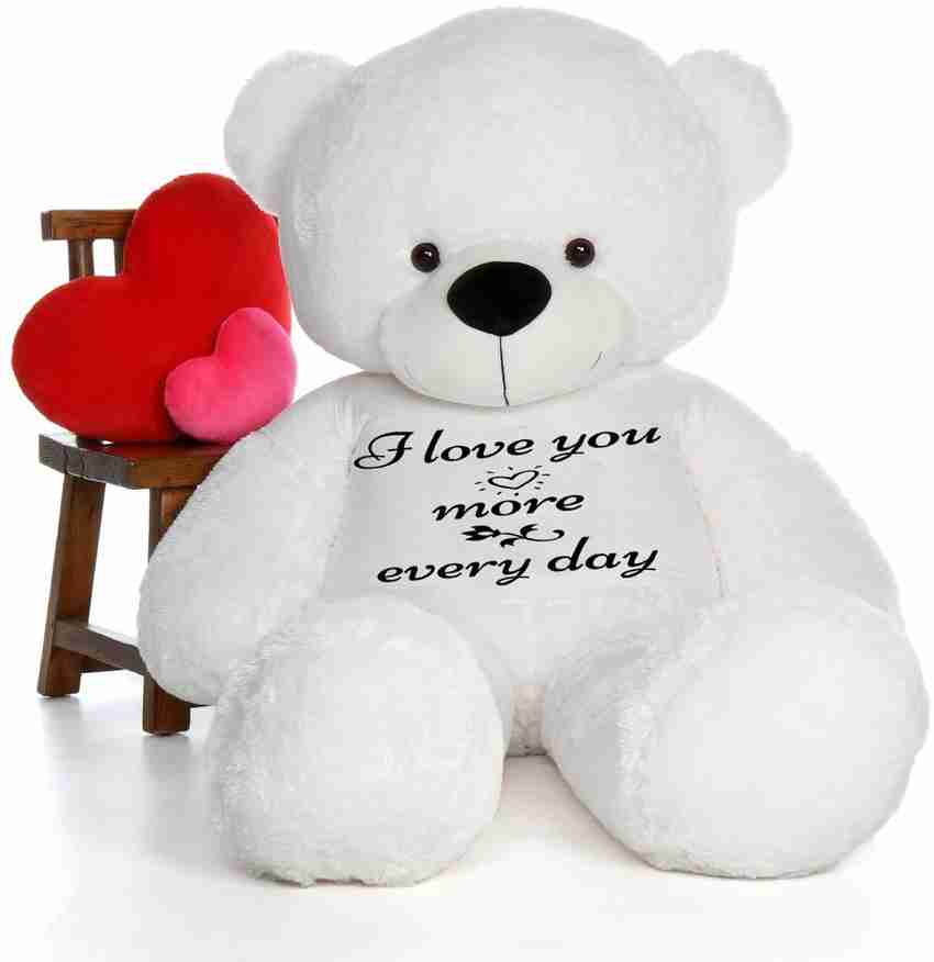 Hug n Feel Soft Toys Big Teddy Bear Wearing