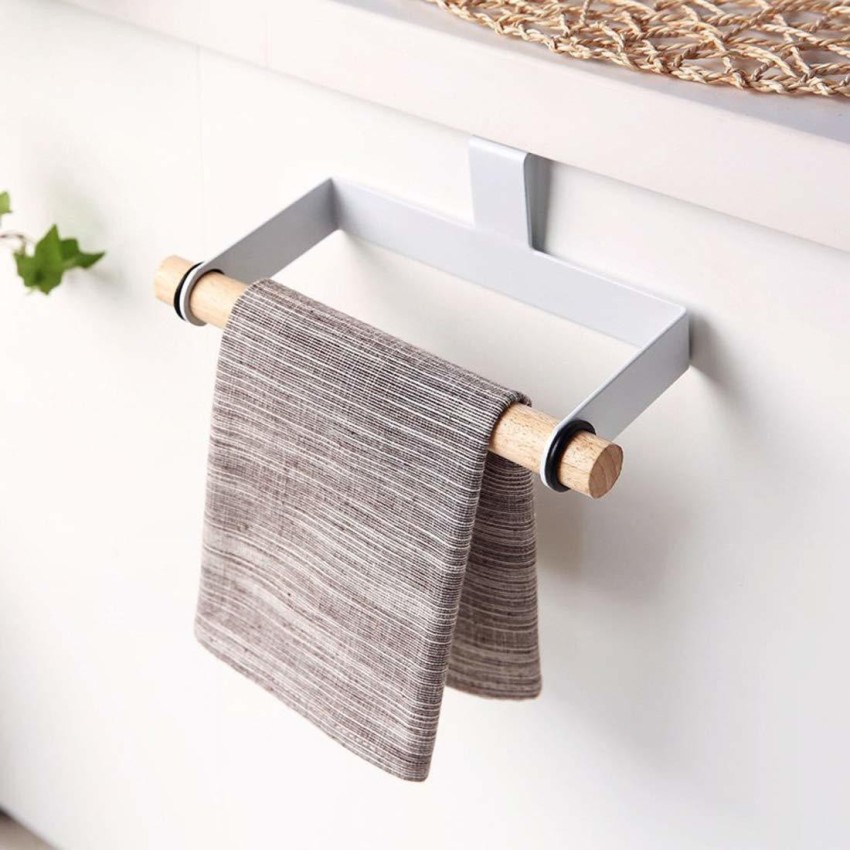 1pcs ABS Kitchen Paper Roll Holder Towel Hanger Rack Bar Cabinet