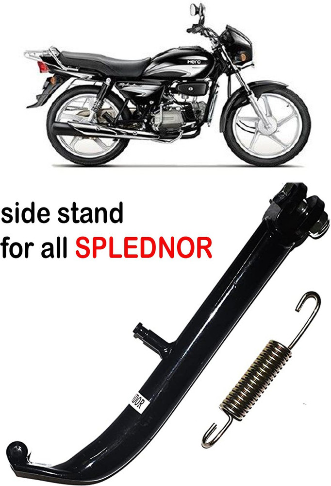 shiv ambika Side Stand for SPLENDOR with Spring Nut and Bolt Bike