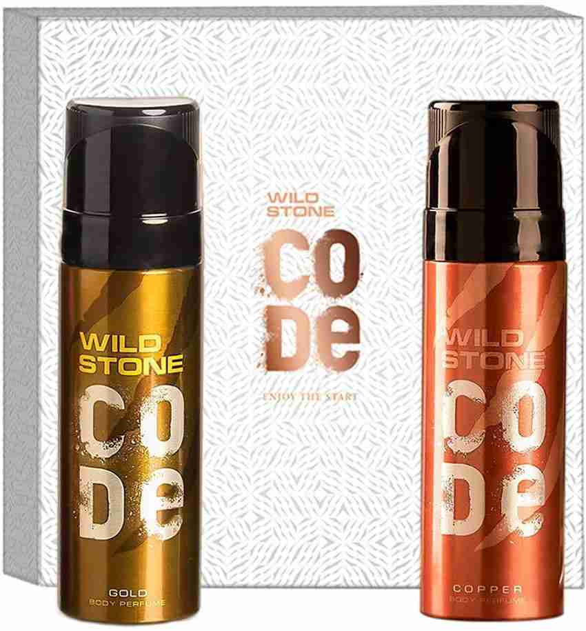 Wild Stone Gift Box with Code Copper and Gold Body Perfume 120ml