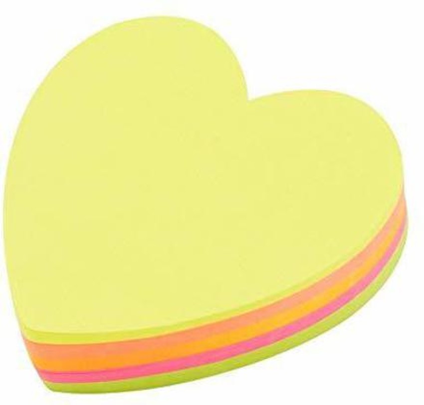 Post-it® Notes, 3 in. x 3 in. , Heart Shape