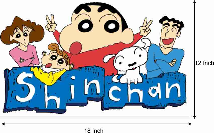 Shin Chan Cartoon Wall Poster For Room With Gloss Lamination M15
