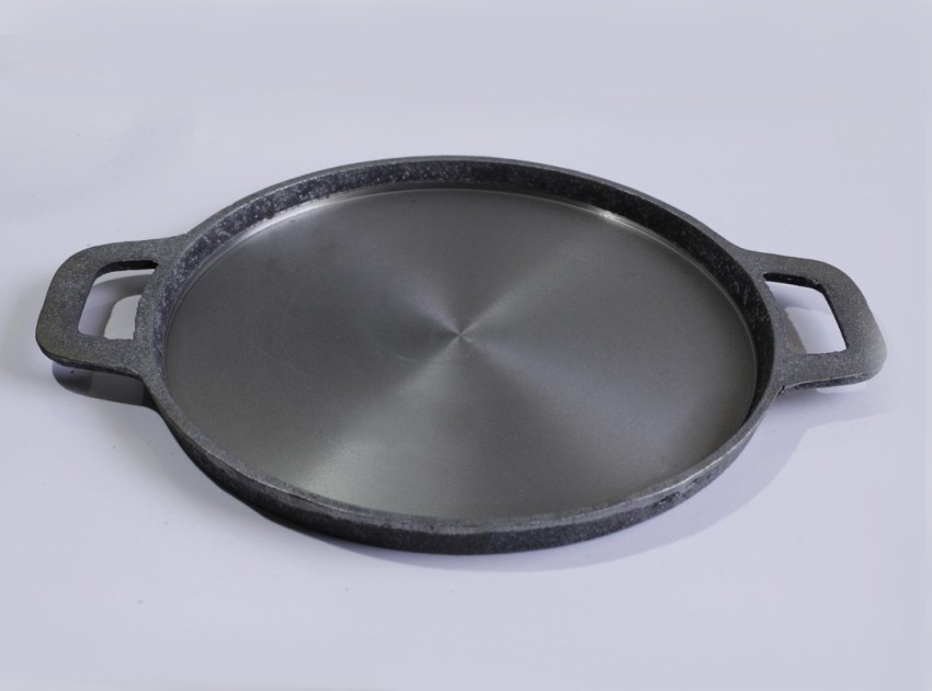 Forza Cast-iron Dosa Tawa, 25cm and Forza Cast-iron Fry Pan, 20cm