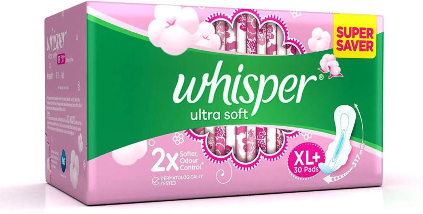 Buy Whisper Ultra Skinlove Soft Sanitary Pads For Women,30 Thin