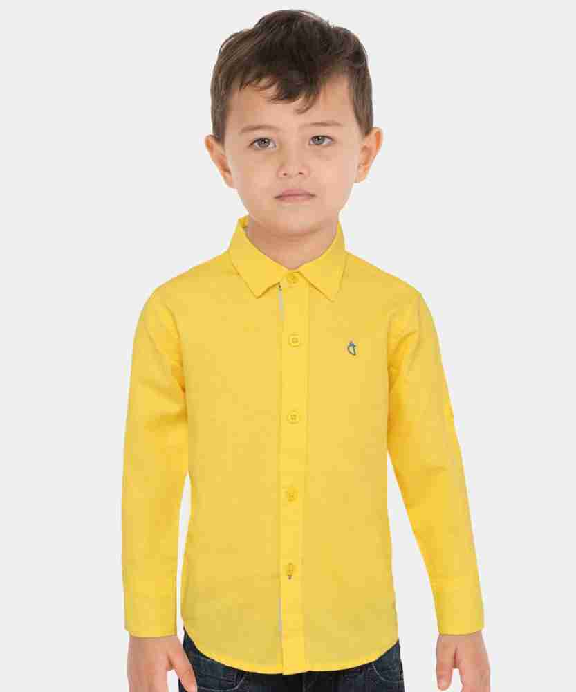 Yellow shirt for boys discount