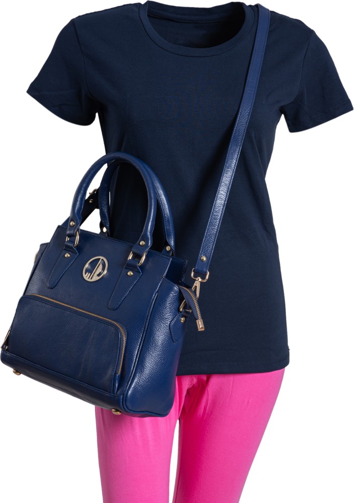 Stylish Ladies Leather Blue Shoulder Bag Genuine Leather Crossbody