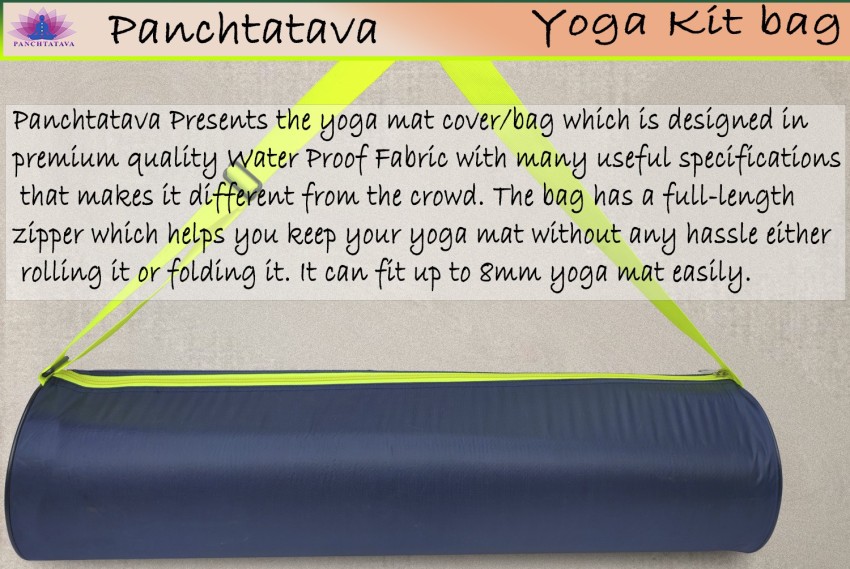 PANCHTATAVA Yoga Mat Cover With Adjustable Shoulder Strap-Stylish Parachute  Blue Yoga Bag - Buy PANCHTATAVA Yoga Mat Cover With Adjustable Shoulder  Strap-Stylish Parachute Blue Yoga Bag Online at Best Prices in India 