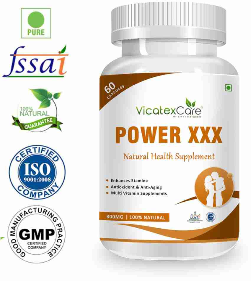 Vicatex Care 100% natural ayurvedic POWER XXX- 800 Mg 60 Capsule (Pack Of  3) Price in India - Buy Vicatex Care 100% natural ayurvedic POWER XXX- 800  Mg 60 Capsule (Pack Of 3) online at Flipkart.com