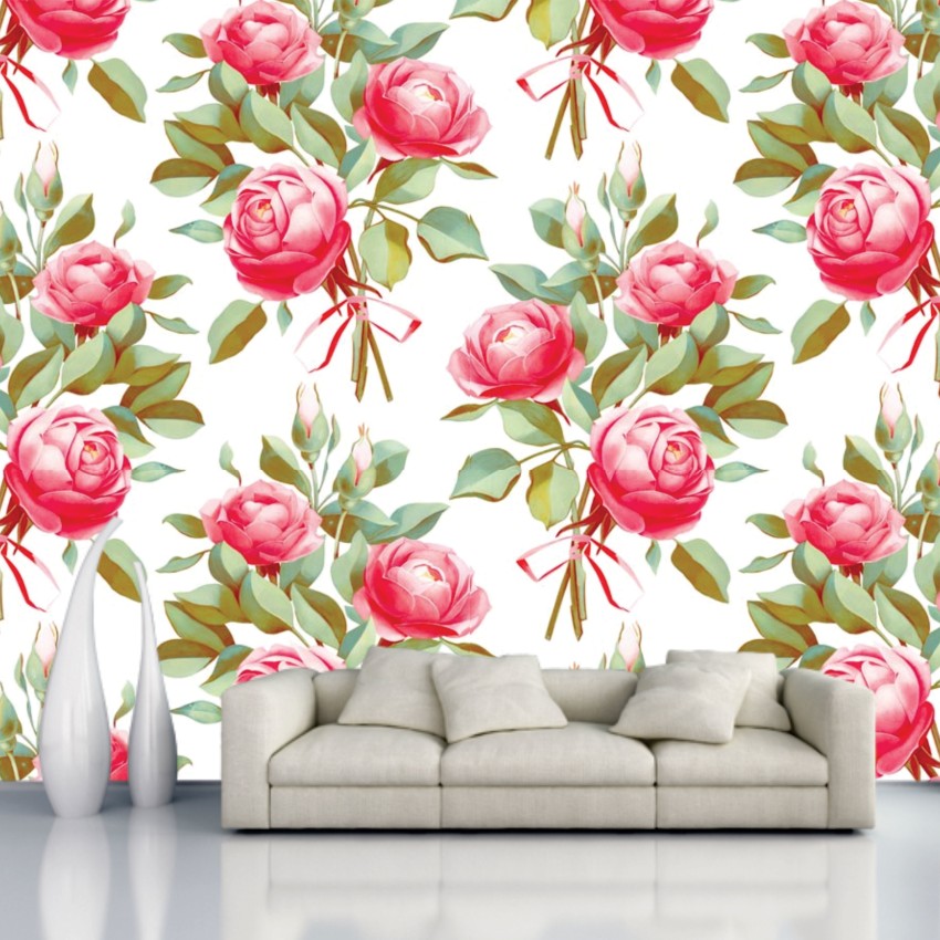 VEELIKE Pink Floral Wallpaper Peel and Stick India  Ubuy