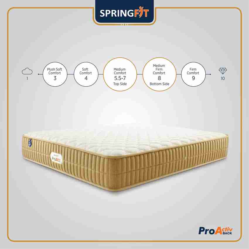 SPRINGFIT Pro Activ Back 5 inch King High Resilience HR Foam Mattress Price in India Buy SPRINGFIT Pro Activ Back 5 inch King High Resilience HR Foam Mattress online at Flipkart