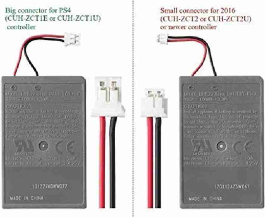 Tech Aura PS4 Controller Battery V2 PS4 Battery for PlayStation 4 PS4  Controllers V2 Version 2 JDS/JDM 040/050/055 CUH-ZCT2 or CUH-ZCT2U Series  Second Generation New 2016 Version Small Connector 3.65V 1000mAh Game  Battery Price in India 