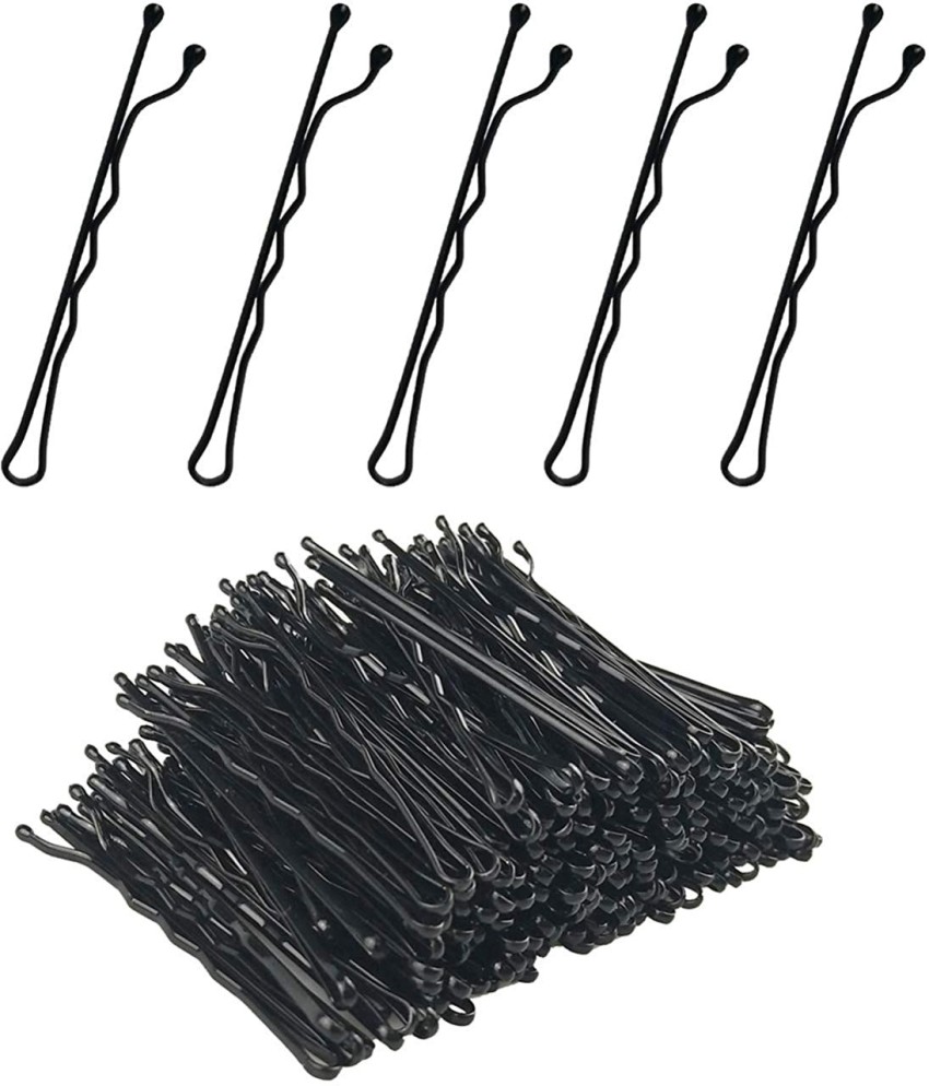 Black Hair Clip Set For Women Invisible Wave Hairgrip Barrette