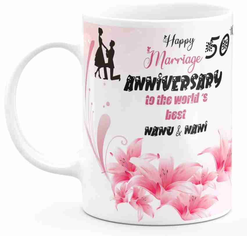 TrendoPrint Happy 50th Anniversary Nanu Nani Ideal and Anniversary 