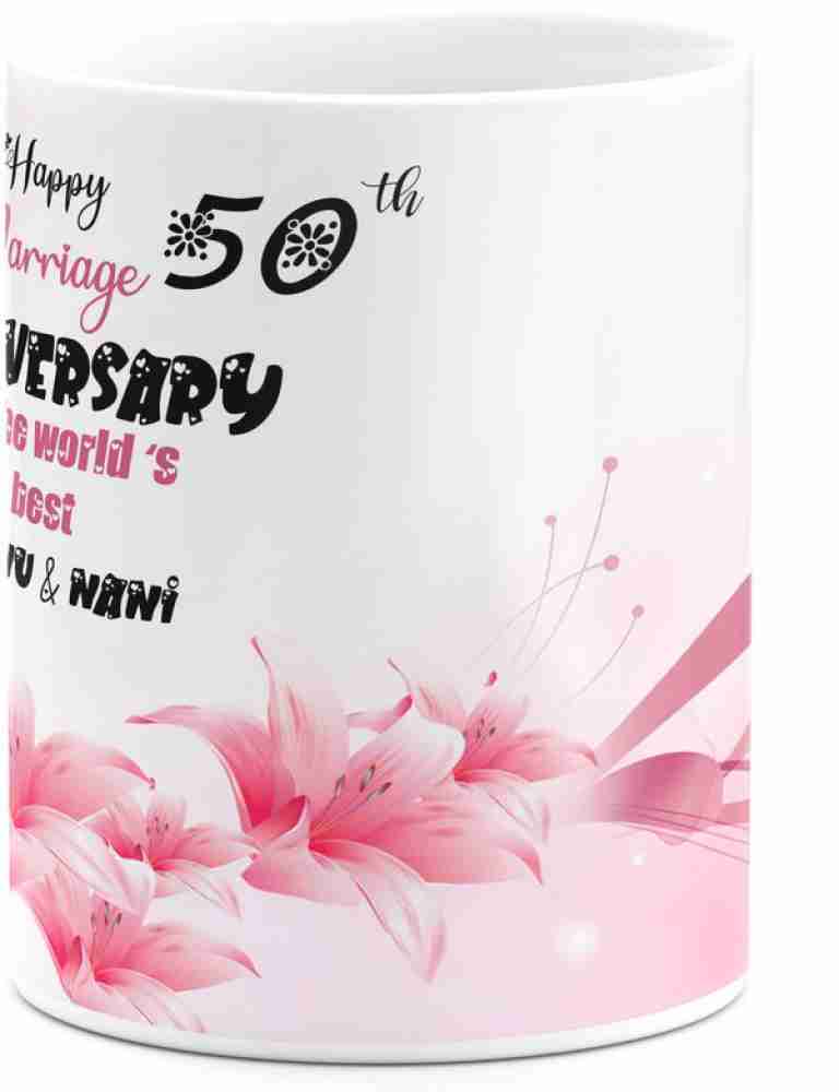 TrendoPrint Happy 50th Anniversary Nanu Nani Ideal and Anniversary 