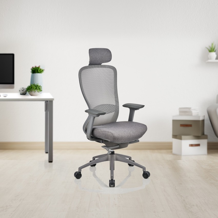 Featherlite Helix HB Mesh Fabric Office Adjustable Arm Chair Price