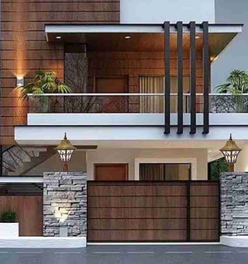 Outdoor gate top lights for house