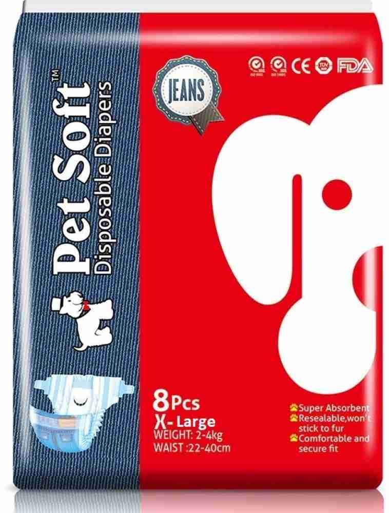 Buy Pets Empire Pet Soft Pet Disposable Female Puppy Dog Diaper Small  26-46cm ,12 pcs Online at Best Prices in India - JioMart.