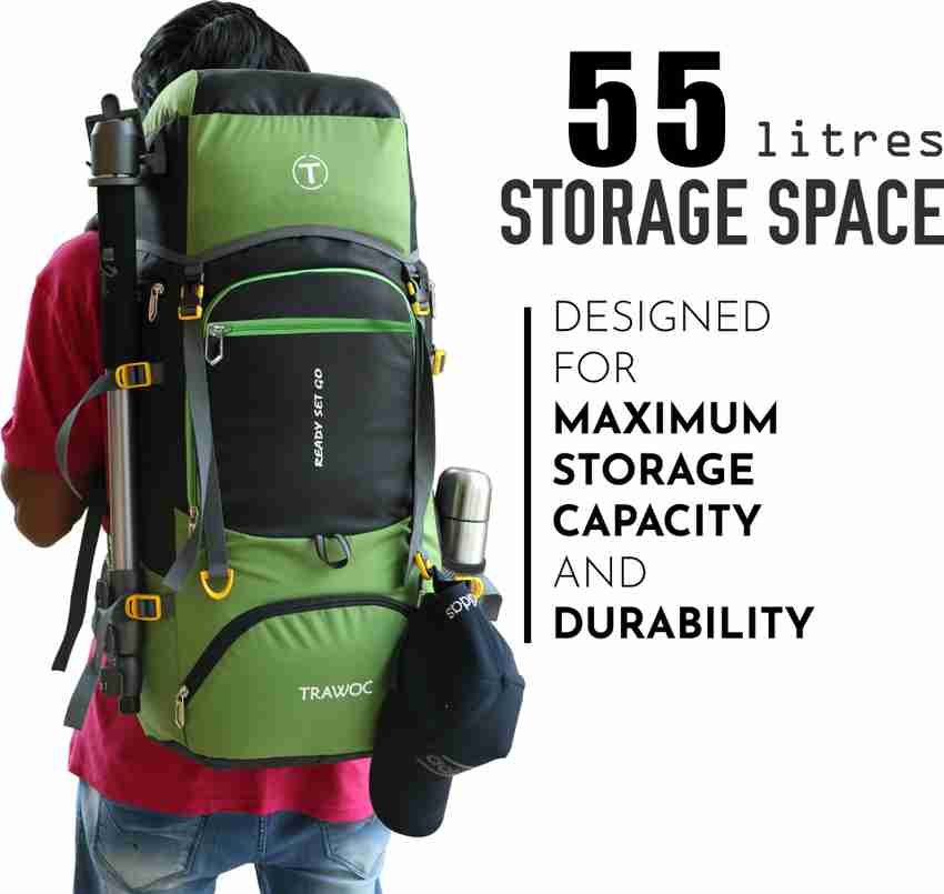 TRAWOC 55L Travel Backpack for Outdoor Sport Camp Hiking Trekking