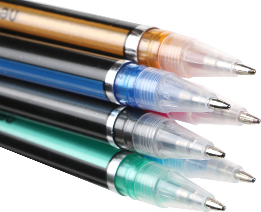 Craftwings Neon Gel Pen Set of 12 Glitter Gel Pen for  Sketching, Drawing Purpose Fine Tip Nib Sketch Pens 