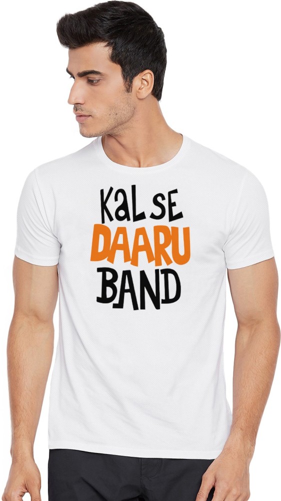 kal se daru band t shirt flipkart