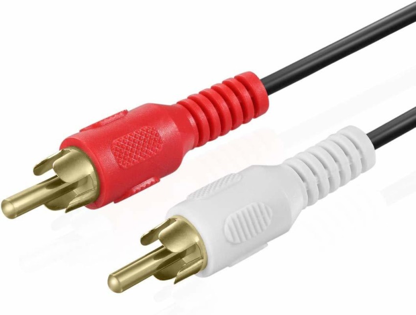 3 RCA Cable (6 FT) - 3RCA AV RCA Composite Video + 2RCA Stereo Audio M/M  Male to Male Dual Shielded RCA Connector Plug Jack Wire Cord